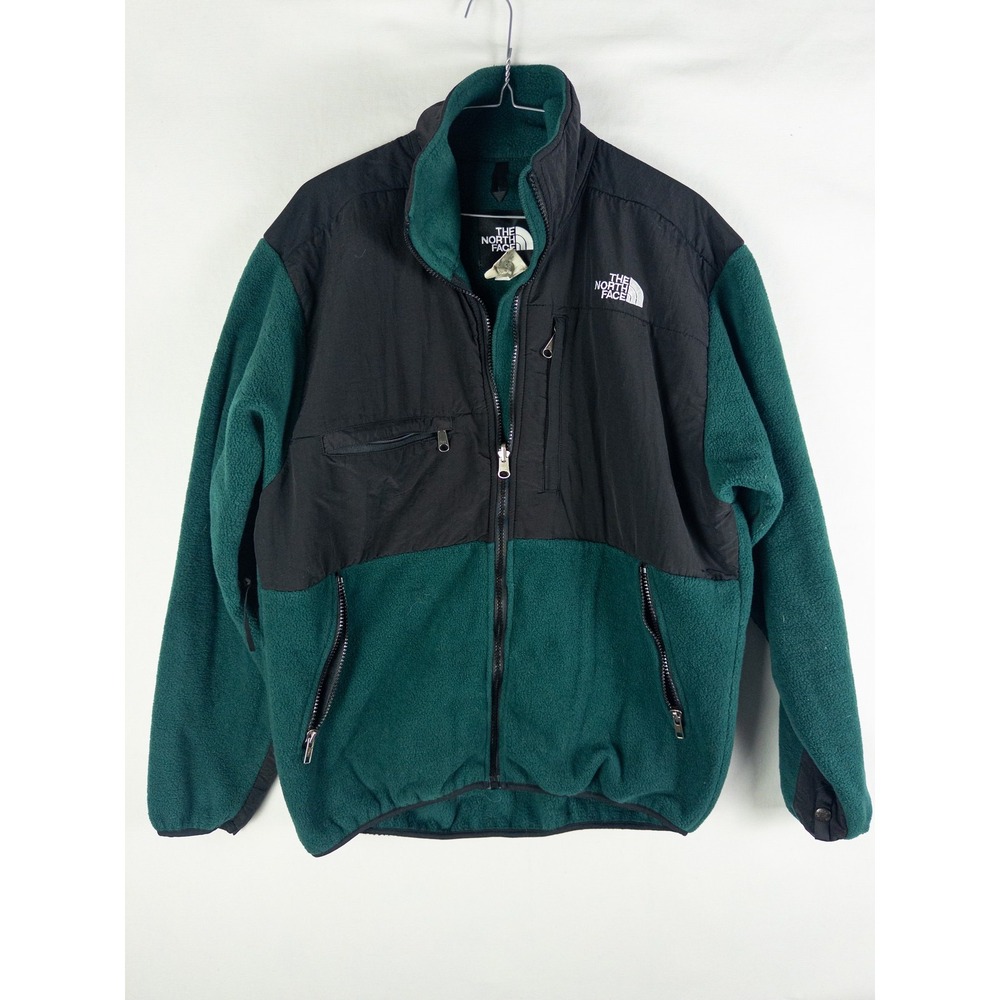 Vintage The North Face Denali Fleece Jacket Mens M Forest Green Black Gorpcore